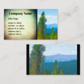Mountain Pine Trees natuur Art Artistiek Visitekaartje (Voorkant / Achterkant)