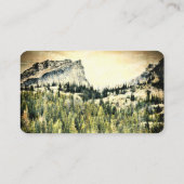 Mountain Pine Trees natuur Fotokunst Custom Visitekaartje (Achterkant)