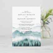 Mountain Pine Website Wedding Kaart (Staand voorkant)