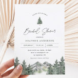 Mountain Pine Winter Bridal Shower Invitation Kaart<br><div class="desc">Mountain Pine Winter Bridal Shower Invitation</div>