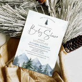 Mountain Pines Baby Het is koud buiten Baby shower Kaart
