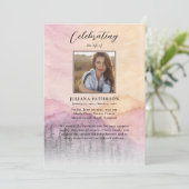 Mountain Pines Funeral Photo Program Kaart (Staand voorkant)