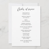 Mountain Pines Funeral Photo Program Kaart (Achterkant)