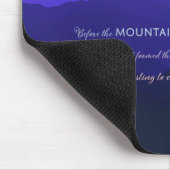 Mountain Pink Sunset Christelijke Mousepad Muismat (Hoek)
