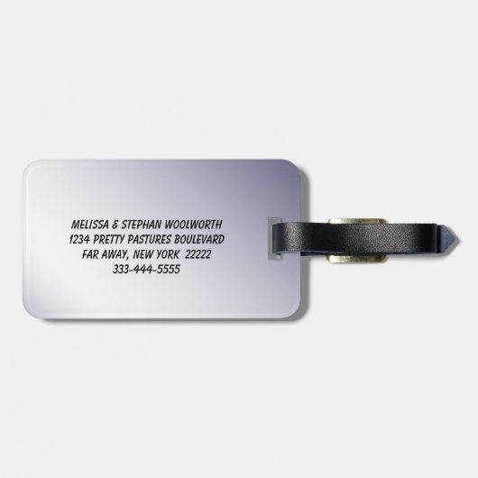 Mountain Pond Bagagelabel (Achterkant horizontaal)