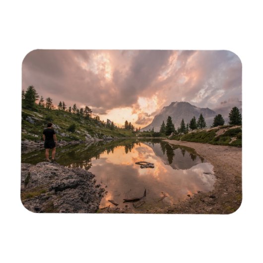 Mountain Pond magnet Magneet (Horizontaal)