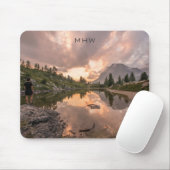 Mountain Pond monogram mousepad Muismat (Met muis)