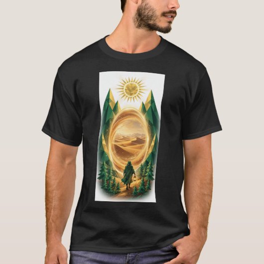 Mountain Portal — Summit Crest T-Shirt (Voorkant)