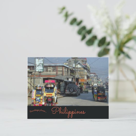 Mountain Province Road in Bontoc Filipijnen Briefkaart (Staand voorkant)