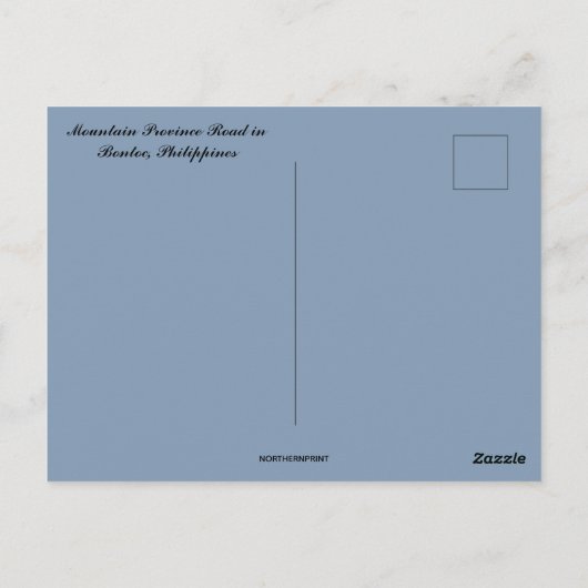 Mountain Province Road in Bontoc Filipijnen Briefkaart (Achterkant)