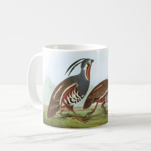 Mountain Quail van Audubon Koffiemok (Voorkant links)