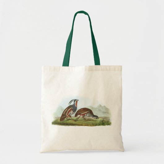 Mountain Quail van Audubon Tote Bag (Voorkant)