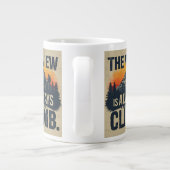 Mountain Quote Adventure Typography Mug Grote Koffiekop (Achterkant)
