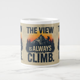 Mountain Quote Adventure Typography Mug Grote Koffiekop