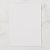 Mountain Range bruiloft details en informatie Informatiekaartje (Achterkant)