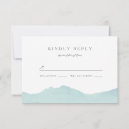 Mountain Range bruiloft RSVP Kaartje