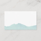Mountain Range Gastentafel Escort Kaarten Plaatskaartje (Achterkant)