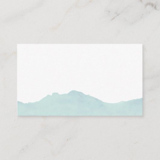 Mountain Range Gastentafel Escort Kaarten Plaatskaartje (Achterkant)
