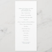 Mountain Range huwelijksprogramma Programmakaart (Achterkant)