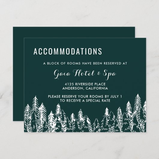 Mountain Range-insteekkaart Informatiekaartje (Voorkant / Achterkant)