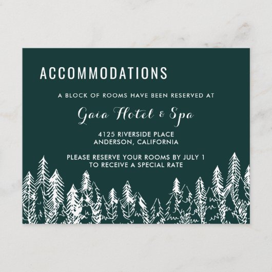 Mountain Range-insteekkaart Informatiekaartje (Voorkant)