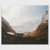 MOUNTAIN RANGE ONDER CLOUDY SKY CADEAUPAPIER (Vlak)