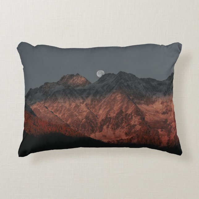 MOUNTAIN RANGE TIJDENS DUSK ACCENT KUSSEN (Voorkant)