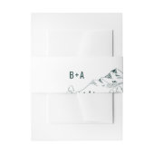 Mountain Range Wedding Belly Band Uitnodigingen Wikkel (Voorkant Voorbeeld)