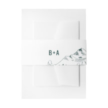 Mountain Range Wedding Belly Band