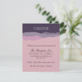 "Mountain Range" Wedding Details Kaart 4.25 "x5.5" (Staand voorkant)
