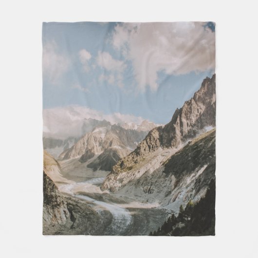 MOUNTAIN RANGES FLEECE DEKEN (Voorkant)