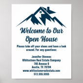 Mountain Real Estate Company Custom Open House Poster (Voorkant)