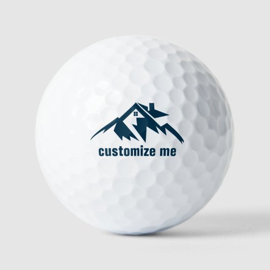Mountain Real Estate Company Custom Realtor Golfballen (Voorkant)