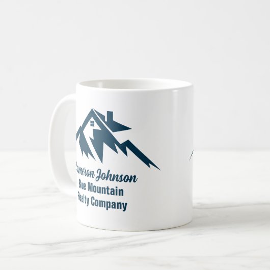 Mountain Real Estate Company Custom Realtor Koffiemok (Voorkant links)