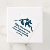 Mountain Real Estate Company Maatwerk Marketing Bedankjes Labels (In situ)