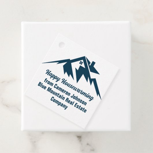 Mountain Real Estate Company Maatwerk Marketing Bedankjes Labels (In situ)