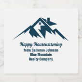 Mountain Real Estate Company Maatwerk Marketing Bier Etiket (Enkel label)