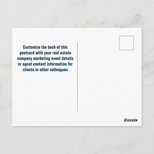 Mountain Real Estate Company Maatwerk Marketing Briefkaart (Achterkant)