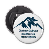 Mountain Real Estate Company Maatwerk Marketing Button Flesopener (Voorkant)