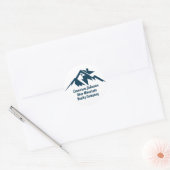 Mountain Real Estate Company Maatwerk Marketing Ronde Sticker (Envelop)