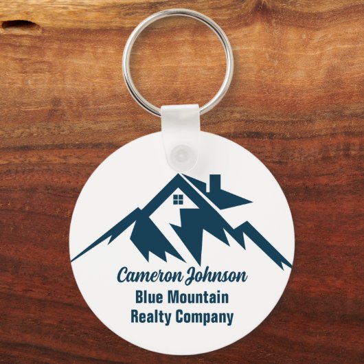 Mountain Real Estate Company Maatwerk Marketing Sleutelhanger (Achterkant)