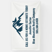 Mountain Real Estate Company Maatwerk Marketing Spandoek (Verticaal)