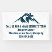 Mountain Real Estate Company Maatwerk Marketing Spandoek (Horizontaal)