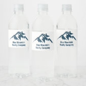 Mountain Real Estate Company Maatwerk Marketing Waterfles Etiket (Flessen)