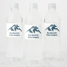 Mountain Real Estate Company Maatwerk Marketing Waterfles Etiket