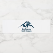 Mountain Real Estate Company Maatwerk Marketing Waterfles Etiket (Enkel label)