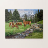 Mountain Red Deer Safari Legpuzzel (Horizontaal)