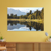 Mountain Reflection Photo Home Decor Canvas Afdruk (Insitu (Woonkamer))