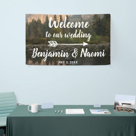 Mountain Reflection Wedding Welkom Banner (Beurs)