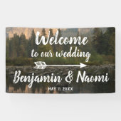 Mountain Reflection Wedding Welkom Banner (Horizontaal)
